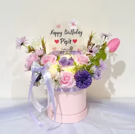 Bloom Box Akrilik Ucapan Ulang Tahun Banyumas